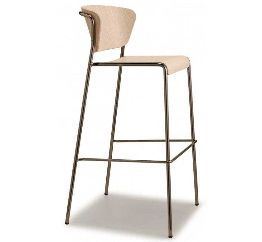 Lisa art.2856 μεταλλικό σκαμπό (h65)2