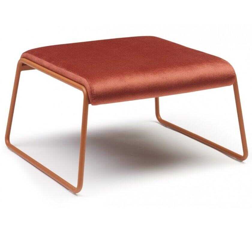 Lisa lounge art.2859 μεταλλικό πουφ1