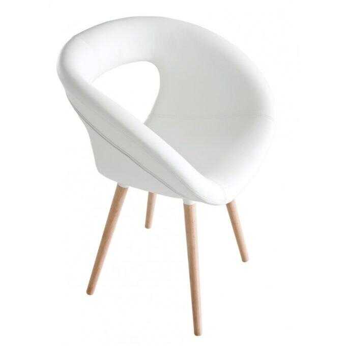 Moema 75 BL uph ξύλινη πολυθρόνα