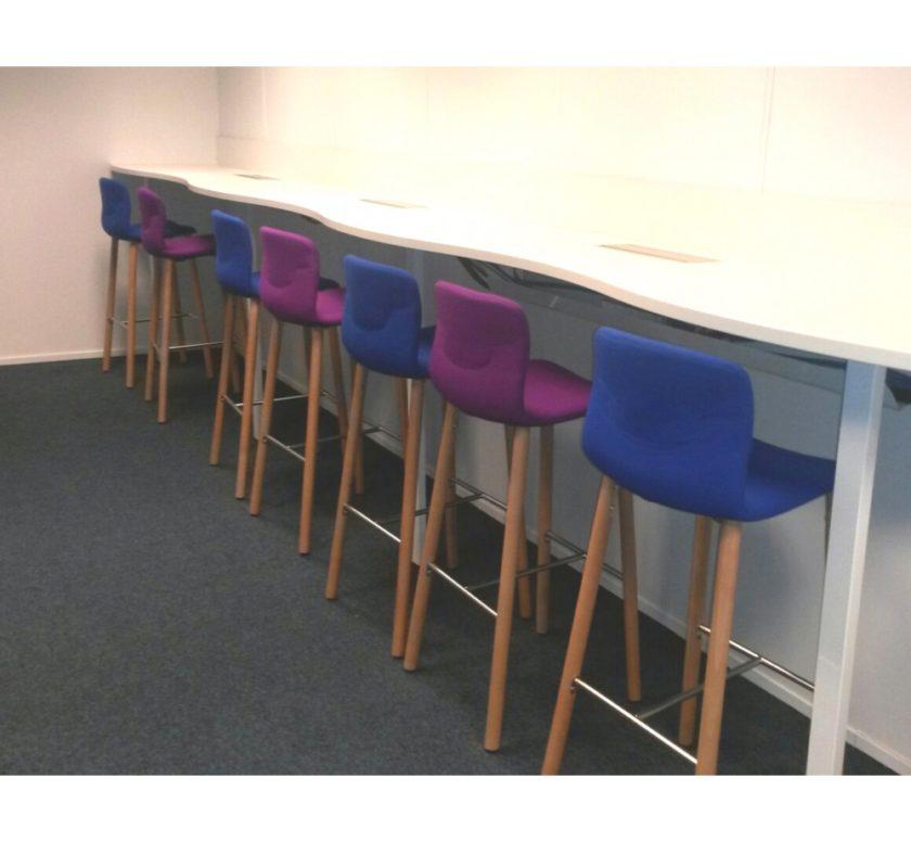 Slot 78/68 BL Upholstered σκαμπό bar19