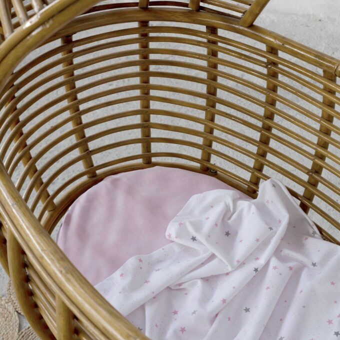 Σετ Σεντόνια Λίκνου Nene - Pink