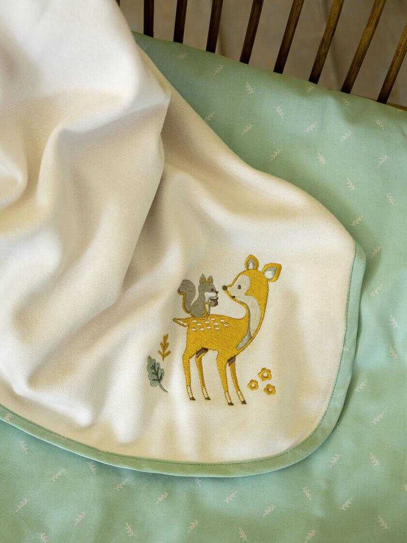 Κουβέρτα 4 Εποχών 110x140 - Caramel Forest