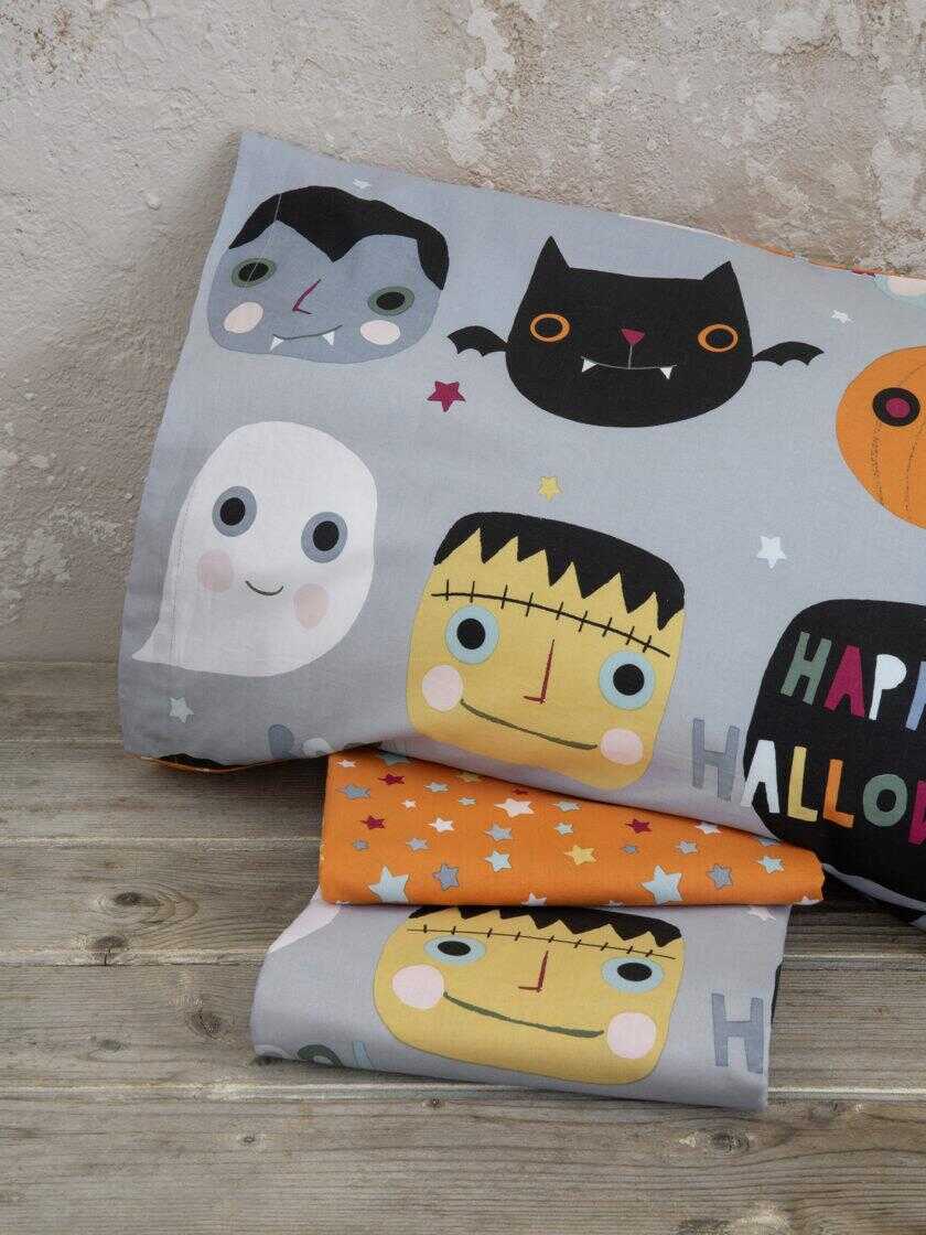 Σετ Παπλωματοθήκη Μονή - Happy Halloween