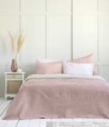Κουβερλί Υπέρδιπλο 220x240 - Natara Light Beige / Rose Pink