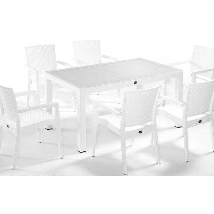 Defence τραπεζαρία 150x90 (set 7τμχ / με ή χωρίς τζάμι)1