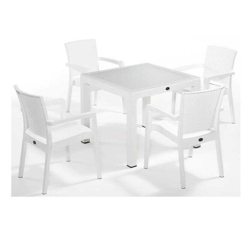 Defence τραπεζαρία 90x90 (set 5τμχ / με ή χωρίς τζάμι)3