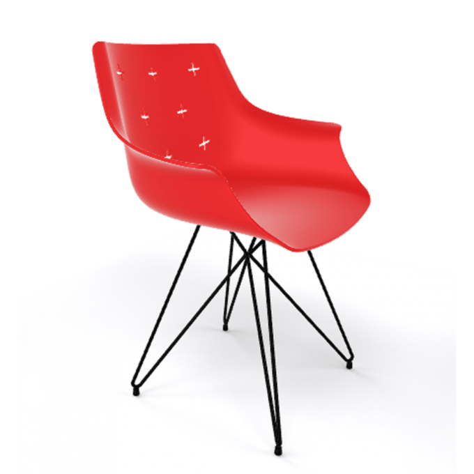 More 170/TCR μεταλλική πολυθρόνα