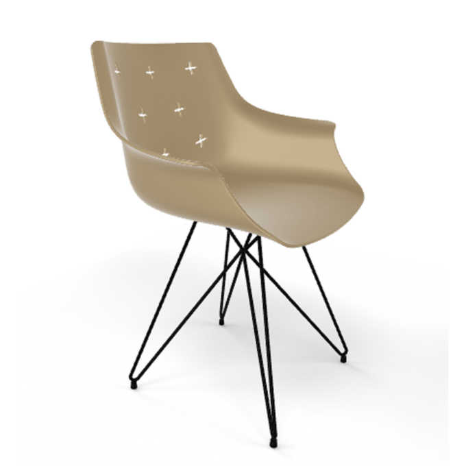 More 170/TCR μεταλλική πολυθρόνα