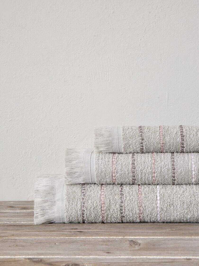 Σετ Πετσέτες (30x50 + 50x90 + 70x140) Elite - Light Beige