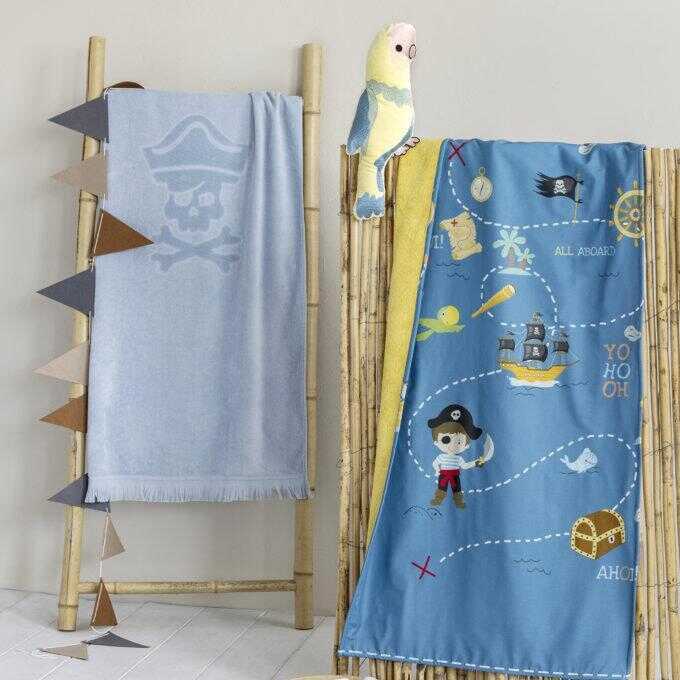 Πετσέτα Θαλάσσης δύο όψεων 70x140 - Pirate Island