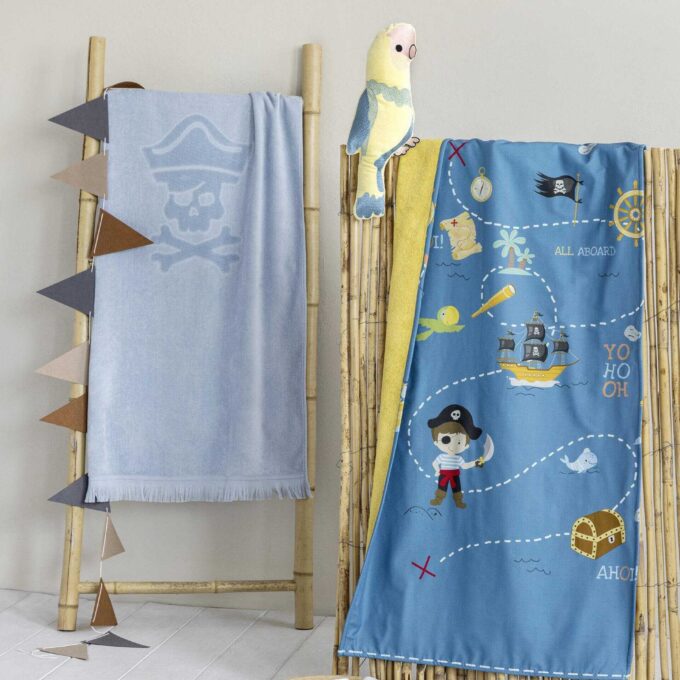 Πετσέτα Θαλάσσης δύο όψεων 70x140 - Pirate Island