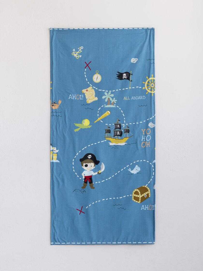 Πετσέτα Θαλάσσης δύο όψεων 70x140 - Pirate Island