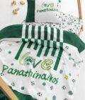 Σετ Σεντόνια Κούνιας Panathinaikos F.C. 130x170 FC11 Με Λάστιχο