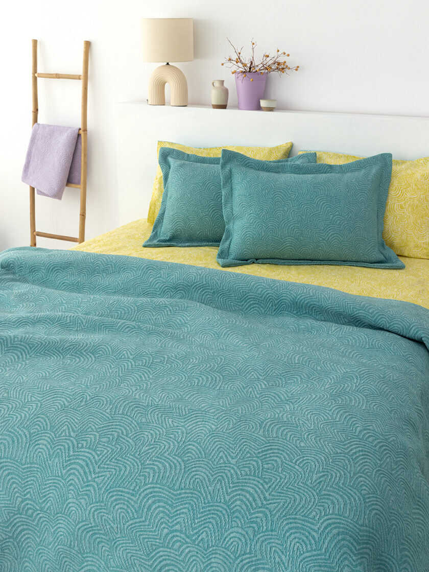 Μαξιλαροθήκη Matelasse Oxford 50X70 ADEL PETROL