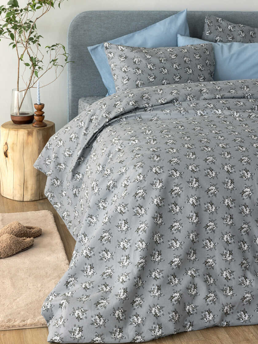 Σετ Μονά Σεντόνια Flannel Beauty 170x265 FB0230 Χωρίς Λάστιχο