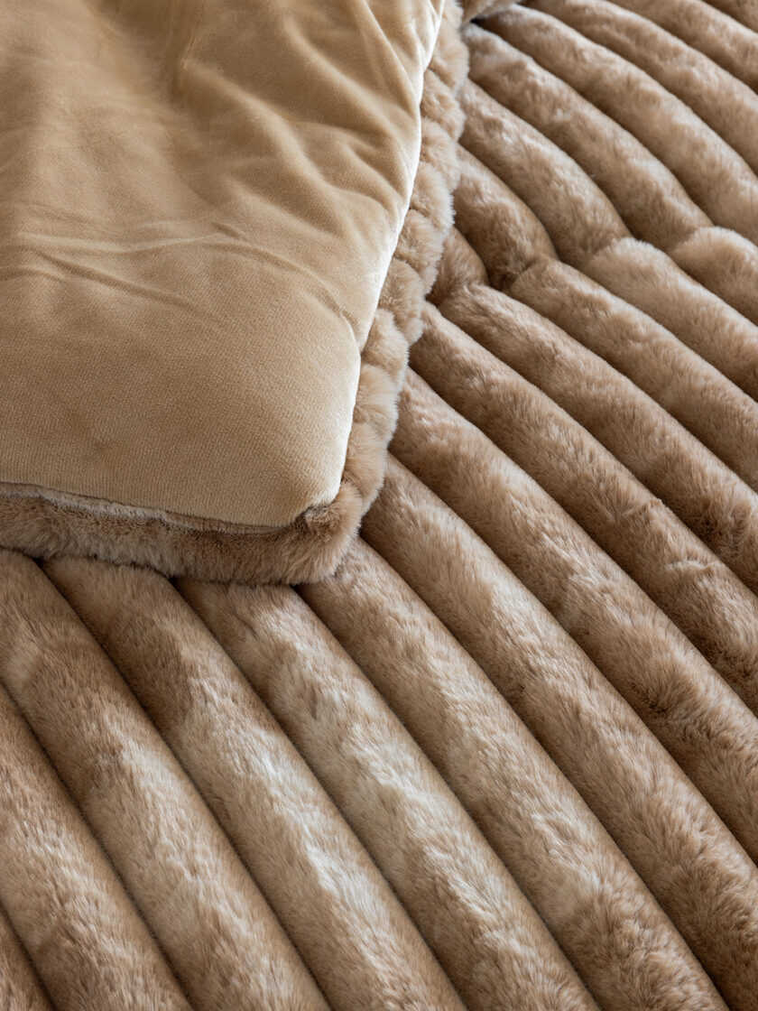 Κουβερτοπάπλωμα Υπέρδιπλο 220x240 TIDI/2 BEIGE