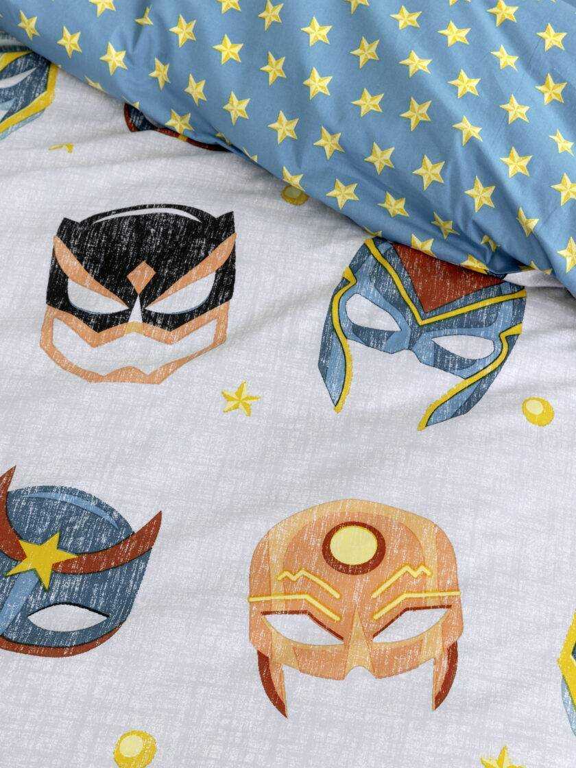 Σετ Παπλωματοθήκη Μονή - Superheroes