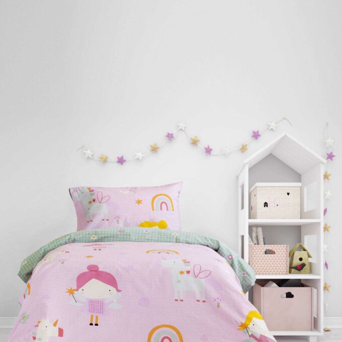 Σετ Παπλωματοθήκη Μονή - Fairy Cherry