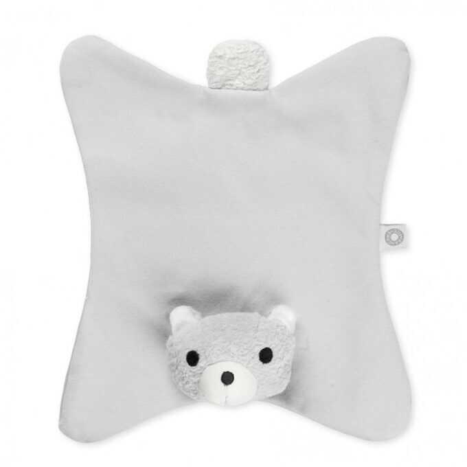 Πανάκι παρηγοριάς ANIKA GREY TEDDY από 100% οργανικό βαμβάκι-1