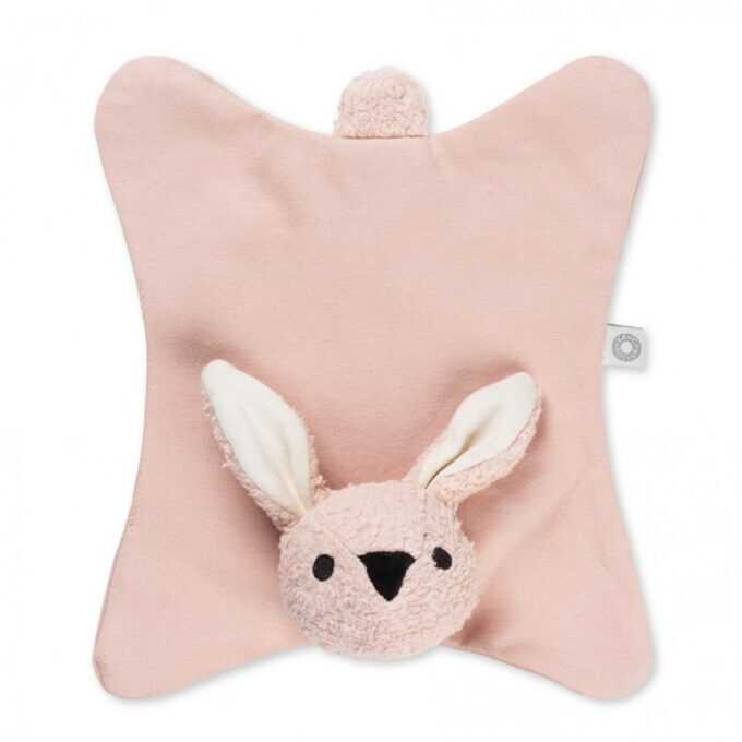 Πανάκι παρηγοριάς ANIKA ROSE RABBIT από 100% οργανικό βαμβάκι-1