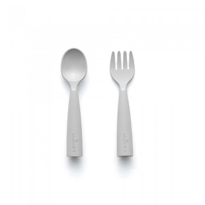 Miniware Des.15 Πιρούνι & Κουτάλι PLA Γκρι-13,5cm-1