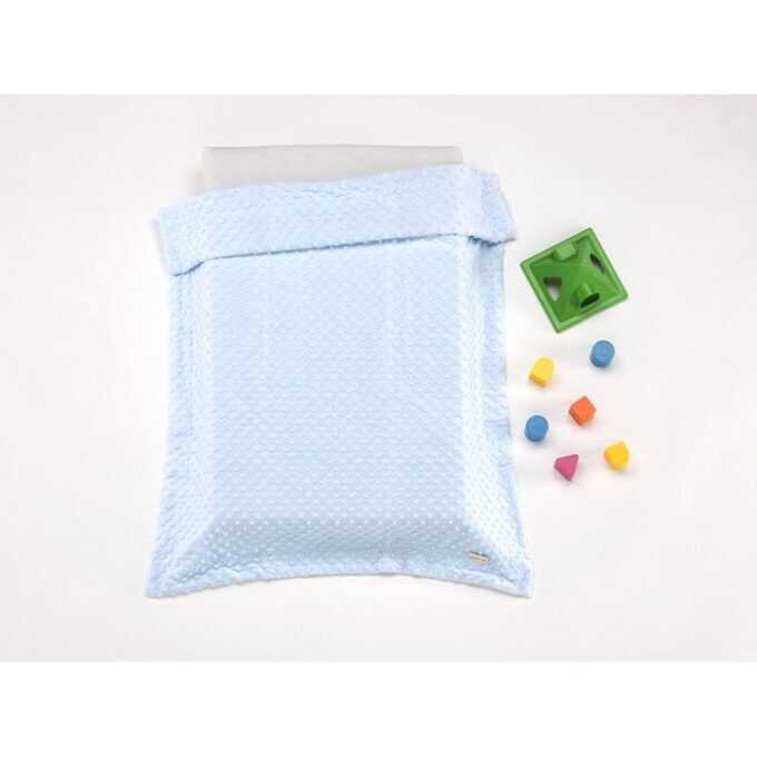 Κουβέρτα Mora COPITOS 80Χ110 ΓΑΛΑΖΙΑ 100% polyester-1