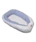Oliver Baby Des.401 Φωλιά Διπλής όψης-Πλεκτό Ζέρσεϋ Μπλε 100% Βαμβάκι - 75x110 ανοικτή διάσταση-1