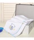 Oliver Baby Des.181 Πάνα Φανελένια Σιέλ Αρκουδάκι 80x80-200γρ/τμ-1