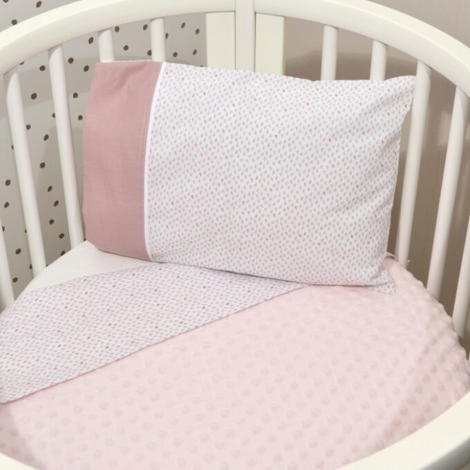 Oliver Baby Des.402 Minky Κουβέρτα Αγκαλιάς Διπλής Όψης Σάπιο Μήλο 75x95-1