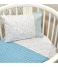 Oliver Baby Des.403 Minky Κουβέρτα Κούνιας Διπλής Όψης Μέντα 100x150-1