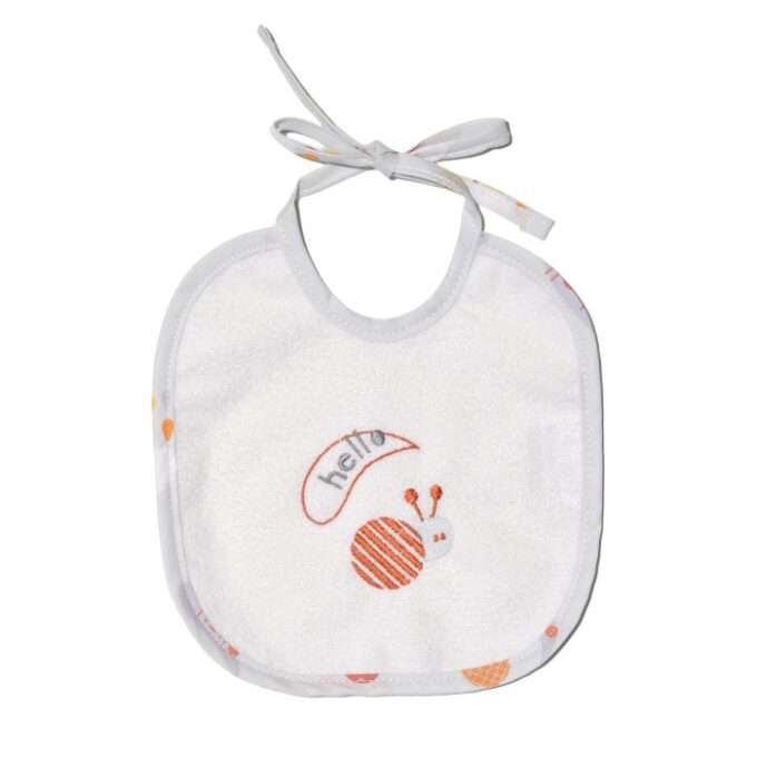 Oliver Baby Des.177 Σαλιάρα Κόκκινο Σαλιγκάρι Αδιάβροχη 20Χ20-1