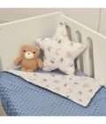 Oliver Baby Des.414 Minky Κουβέρτα Αγκαλιάς Διπλής Όψης Ραφ 75x95-1