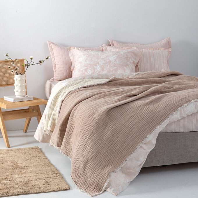 Κουβέρτα muslin 250x240 MOUS BEIGE