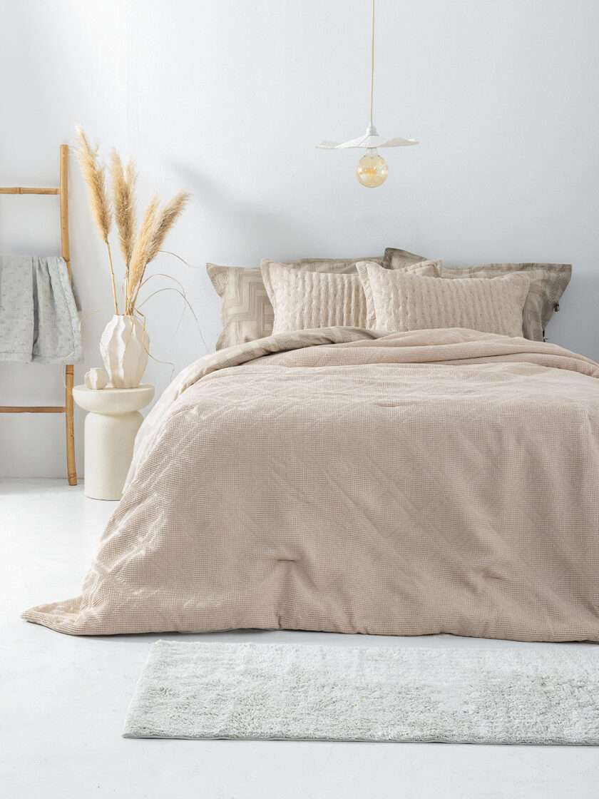 Κουβερλί υπέρδιπλο 220x240 ALISON BEIGE