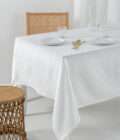 Τραπεζομαντηλο Αλεκιαστο Formal Dinner 175x160 LITA WHITE