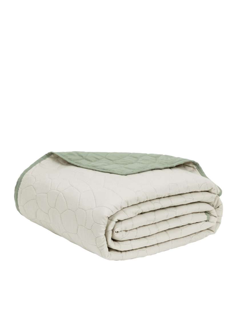Κουβερλί Υπέρδιπλο 220x240 - Nala Wild Beige / Green
