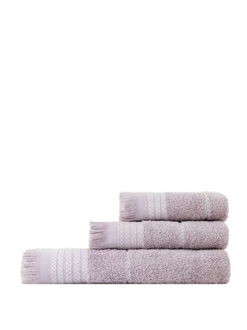 Σετ Πετσέτες (30x50 + 50x90 + 70x140) Plush - Dusty Lilac