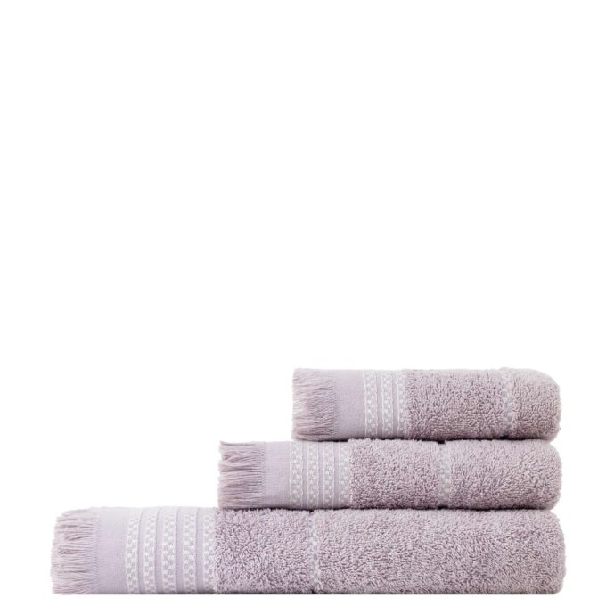 Σετ Πετσέτες (30x50 + 50x90 + 70x140) Plush - Dusty Lilac