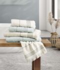 Σετ Πετσέτες (30x50 + 50x90 + 70x140) Plush - Dusty Mint