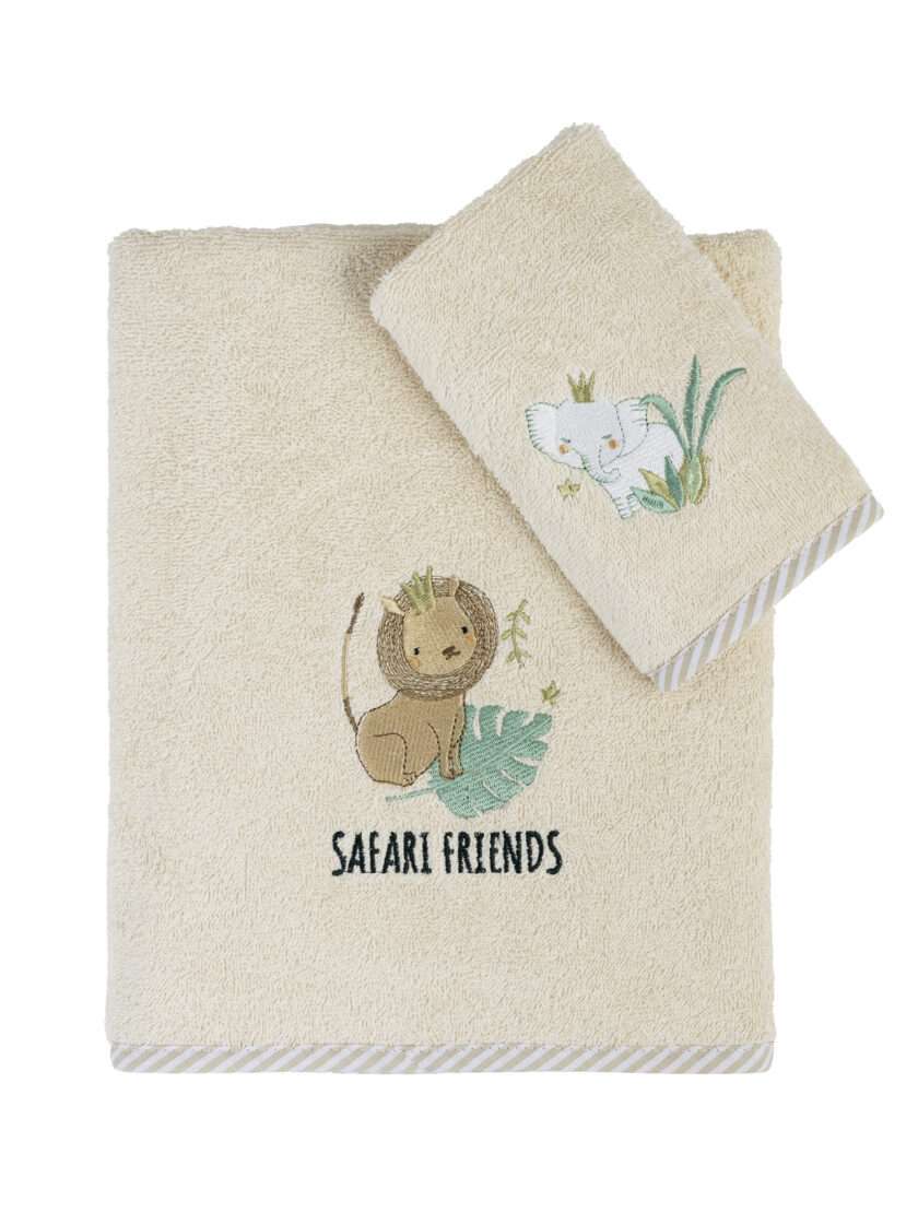 Σετ Πετσέτες (30x50 + 70x140) - Safari Friends