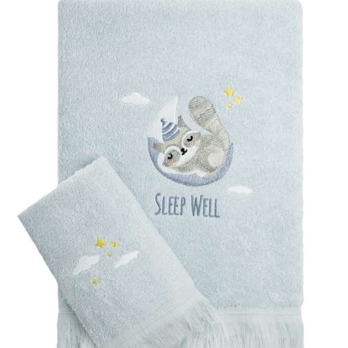 Σετ Πετσέτες (30x50 + 70x140) - Sleepy Racoon