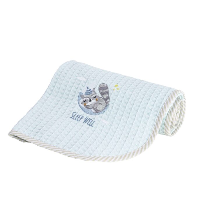 Κουβέρτα Πικέ 110x140 - Sleepy Racoon