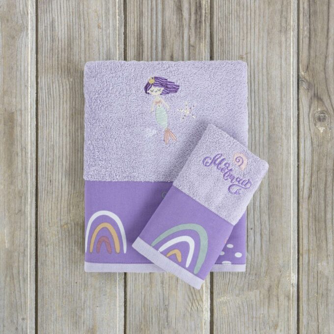 Σετ Πετσέτες (30x50 + 70x120) - Mermaid Dream