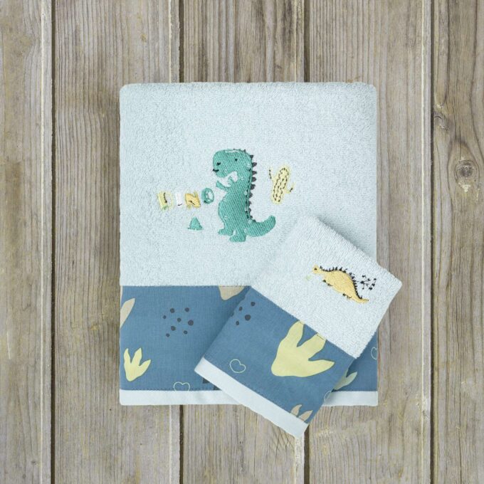 Σετ Πετσέτες (30x50 + 70x120) - Super Dino