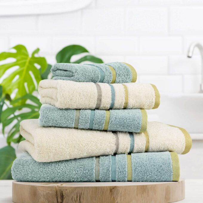 Σετ Πετσέτες (30x50 + 50x90 + 70x140) - Memphis Light Blue