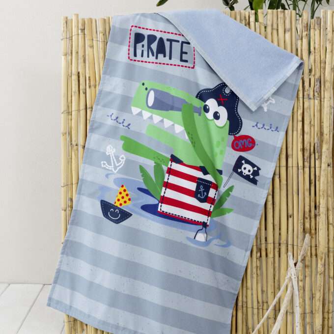 Πετσέτα Θαλάσσης δύο όψεων 70x140 - Pirate
