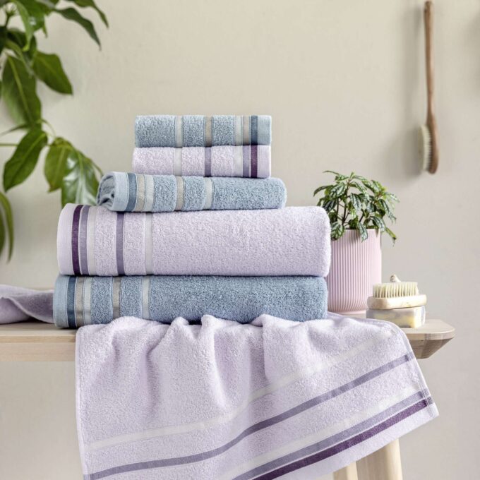 Σετ Πετσέτες (30x50 + 50x90 + 70x140) Embrace - Blue