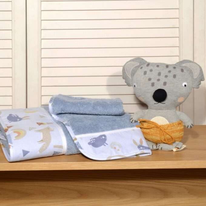 Oliver Baby σετ πετσέτες ραφ 2 τεμ σχέδιο 411-1 100% βαμβάκι 450 ΓΡΜ/ΤΜ - 30Χ50 70Χ120-1