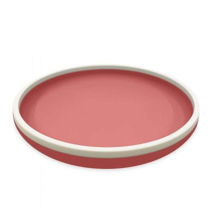 Πιάτο Σιλικόνης 18 cm - Ροζ - Smikkels-1