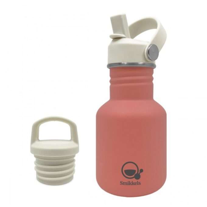 Μεταλλικό παγούρι 350ml Ροζ Smikkels-1